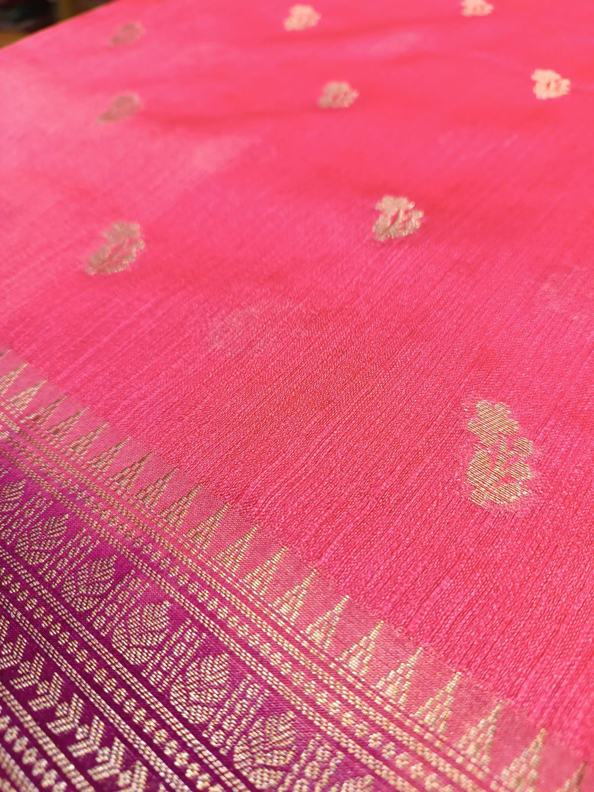 Semi Tussar Silk Saree | Banarasi Handwoven Saree from Varanasi