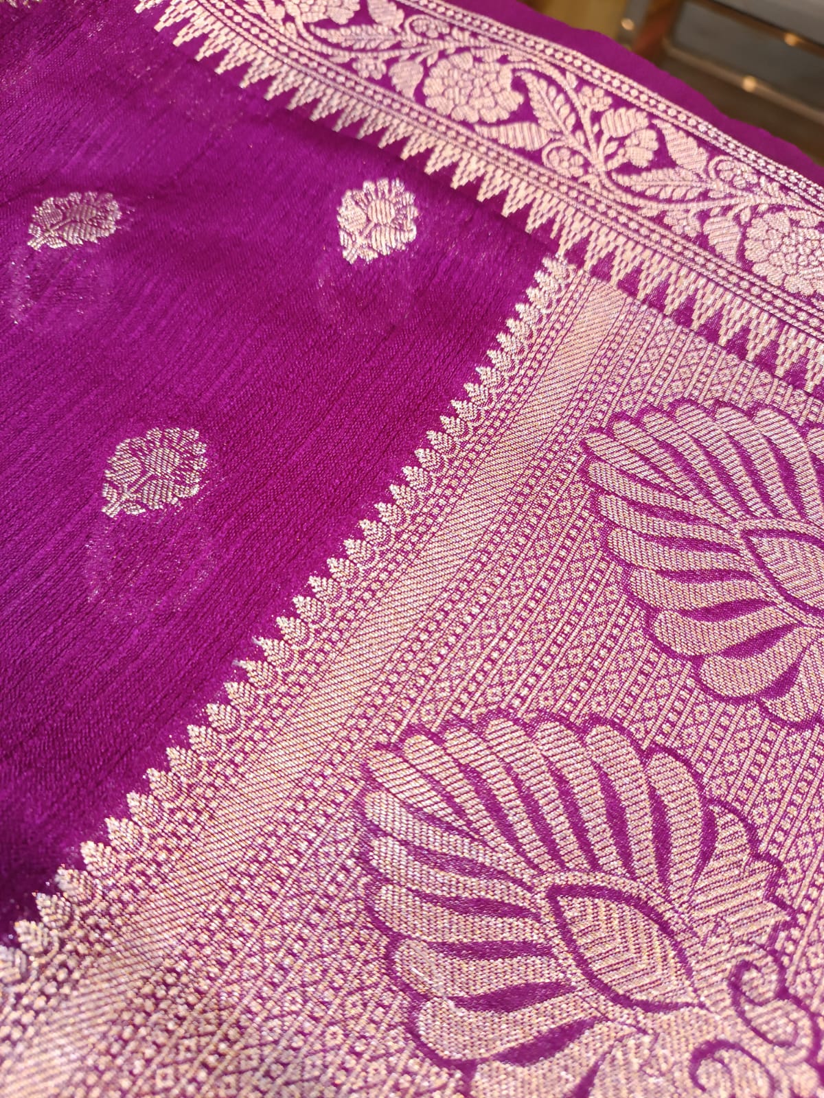 Semi Tussar Silk Saree | Banarasi Handwoven Saree from Varanasi
