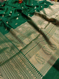 Semi Tussar Silk Saree | Banarasi Handwoven Saree from Varanasi