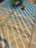 Leheriya Pattern Tissue Silk Saree with Booti | Festive Saree — Manglam Banaras Varanasi